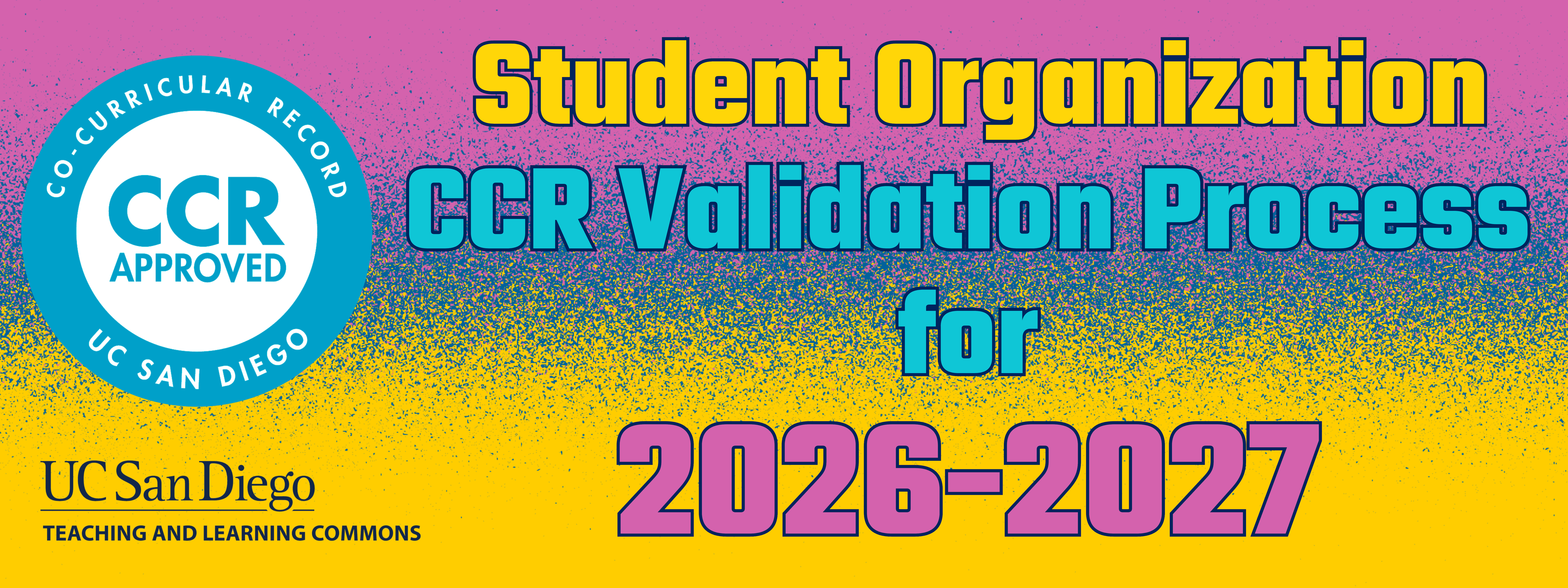 student org CCR Validation